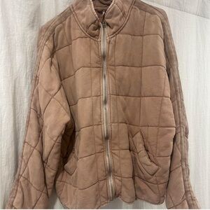Free People Quilted dolman jacket small